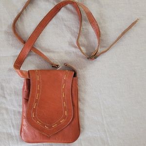 Handmade leather crossbody